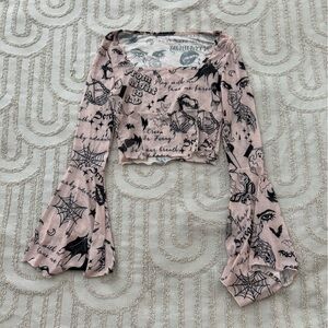 Long Bell-sleeve top